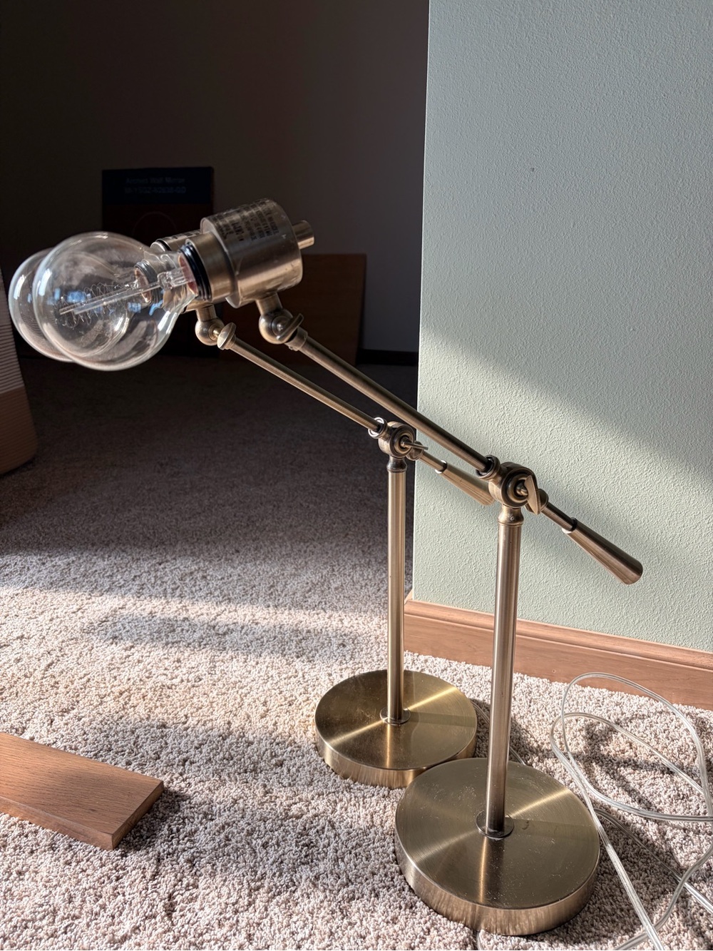 Brass Adjustable Desk Lamp - Brass Finish